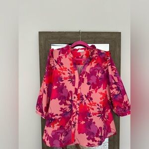 First Love Pink and Purple Floral Blouse